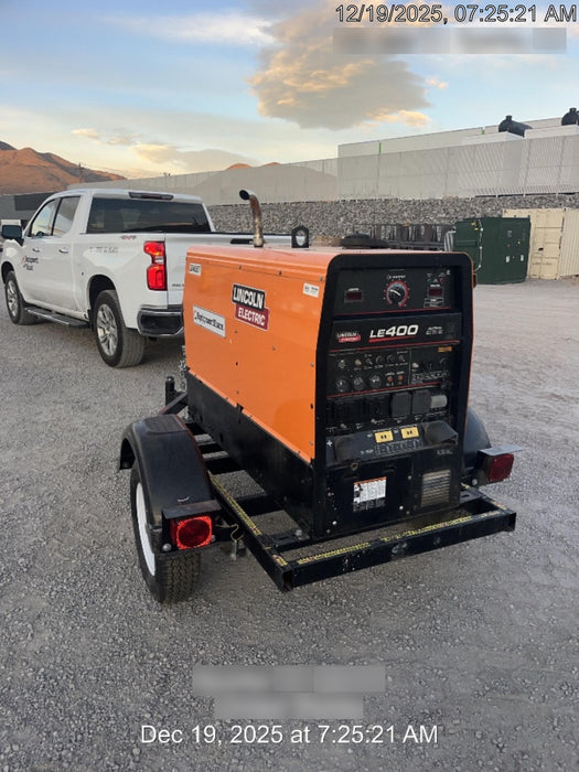 2022 Lincoln Electric LE400 Kubota V1505, Trlr, Cable Rack, Light Kit, ES Decals, T3