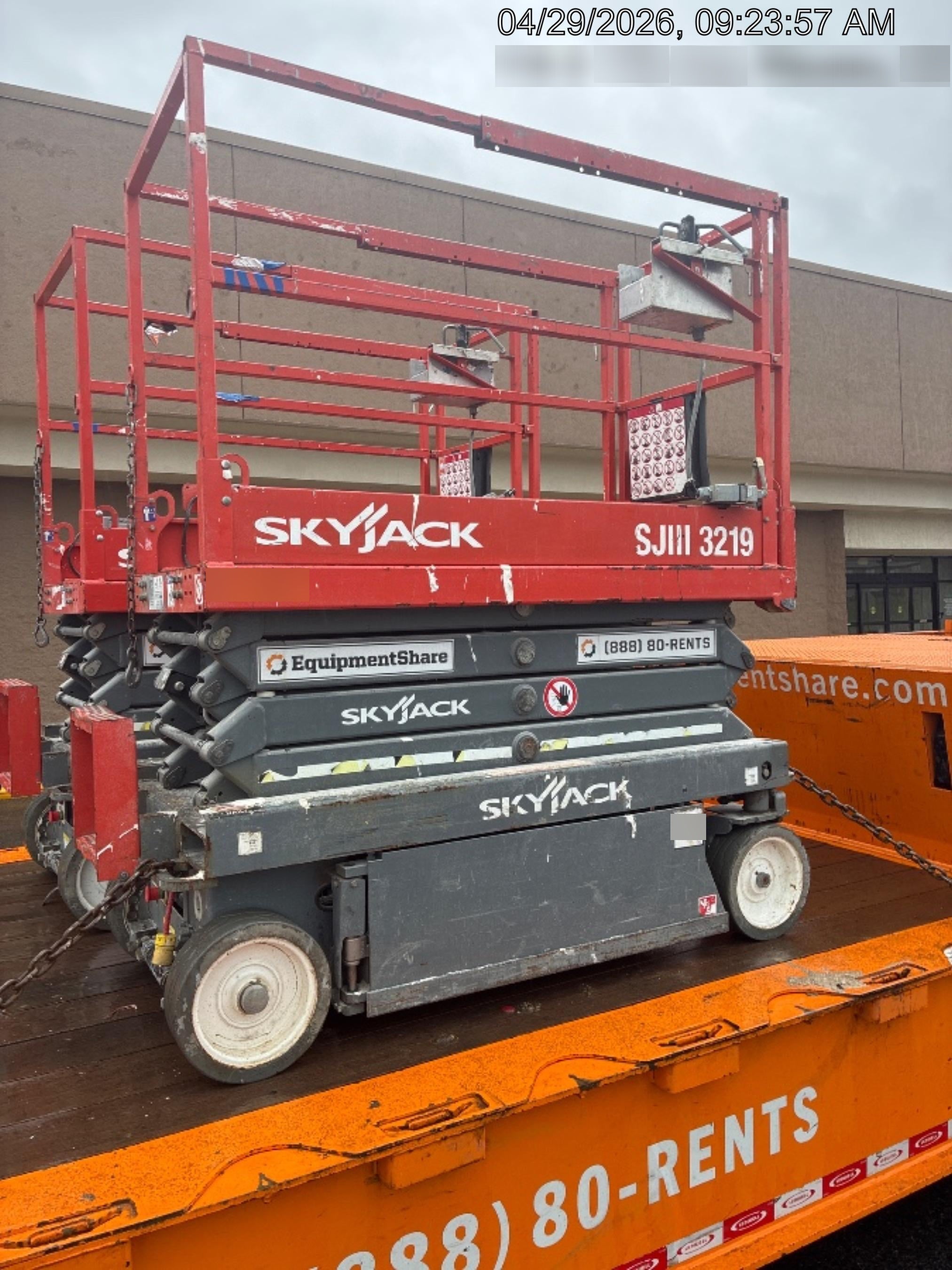 2018 Skyjack SJIII-3219 Standard Rental Specs