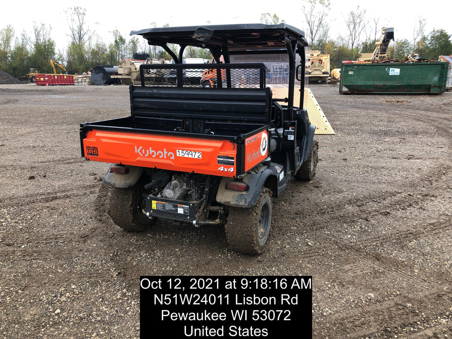 2021 Kubota RTV-X1140W-H Plastic Canopy, Windshield Acrylic Clear, LED Strobe Light, Wire Harness Kit, Back up Alarm