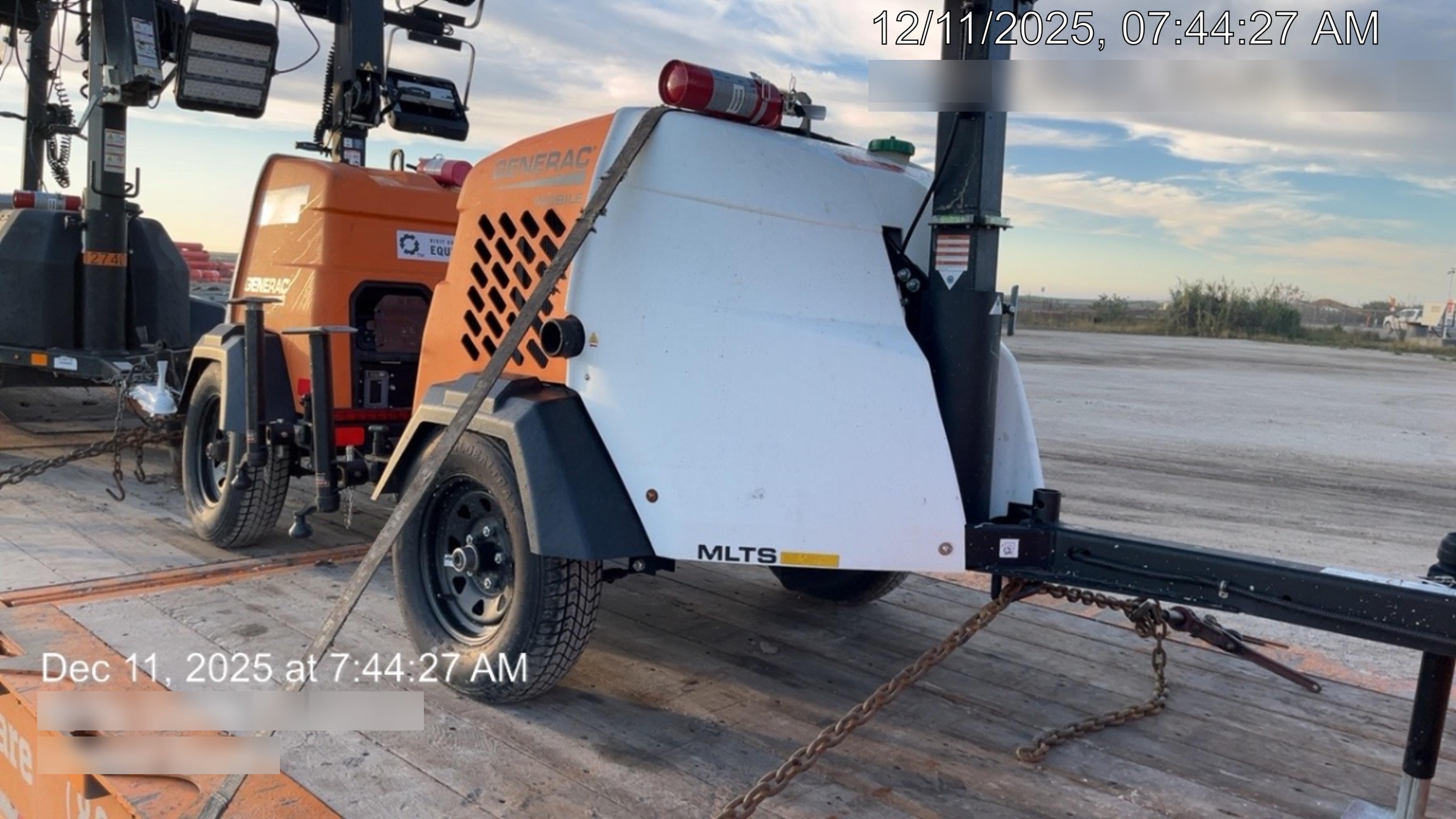 2025 Generac MLTS-4 Diesel, Mitsubishi L2E, 7.1 hp @1800 rpm, Flex Switch 120V Input, Powerzone Controller, (4) 320W LED Lights, 4kW Generator, 39.9 Gal Fuel Tank, 2" Ball, T3, ES Decals