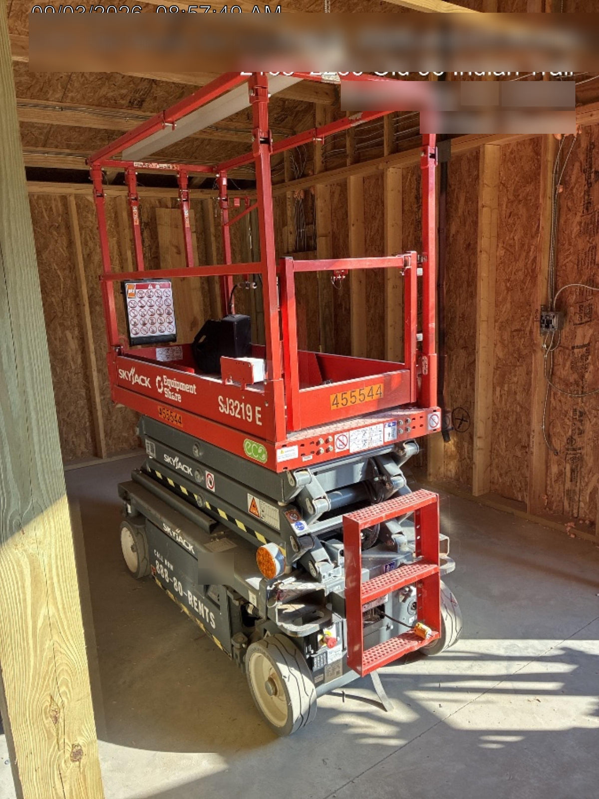 2024 Skyjack SJ3219 Electric Drive, Sld NM Tires, DBcns, RFRails, Power to Platform, T3 + Access Control