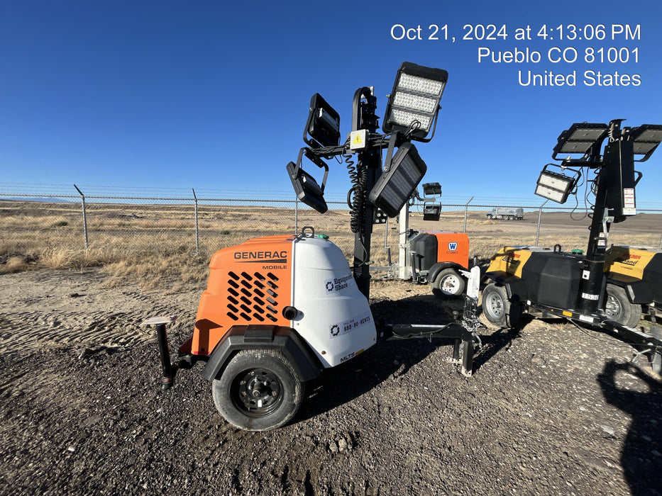 2023 Generac MLT2 Diesel, Flex Switch 120V Input, Powerzone Controller, 
(4) 320W LED Lights, 4kW Generator, 39.9 Gal Fuel Tank, 2" Ball, T3