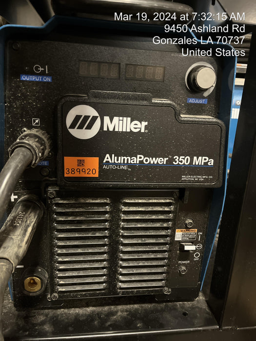 2023 MILLER ELECTRIC AlumaPower 350 MPA