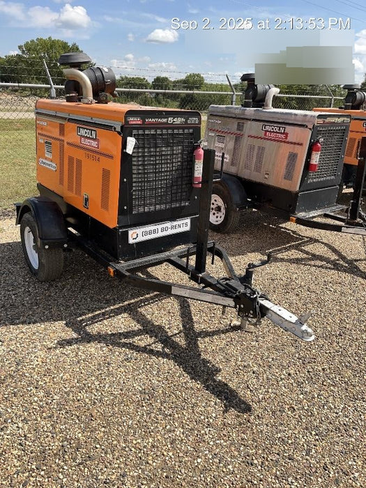 2021 Lincoln Electric Vantage 549X Ready Pak 3, ORANGE (includes trailer, cable rack, fender light kit)