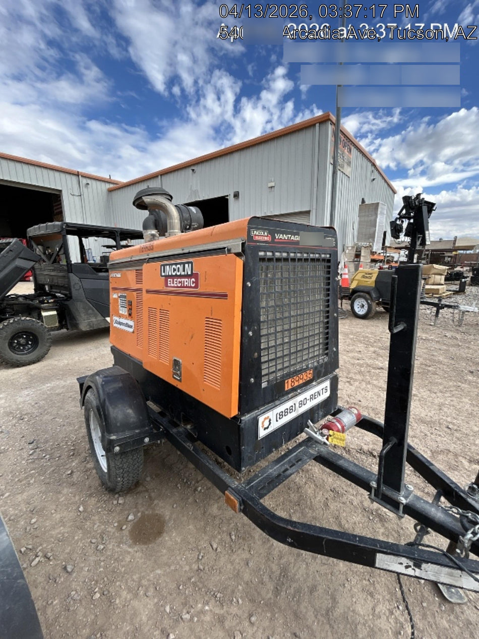 2021 Lincoln Electric Vantage 549X Ready Pak 3, ORANGE (includes trailer, cable rack, fender light kit)