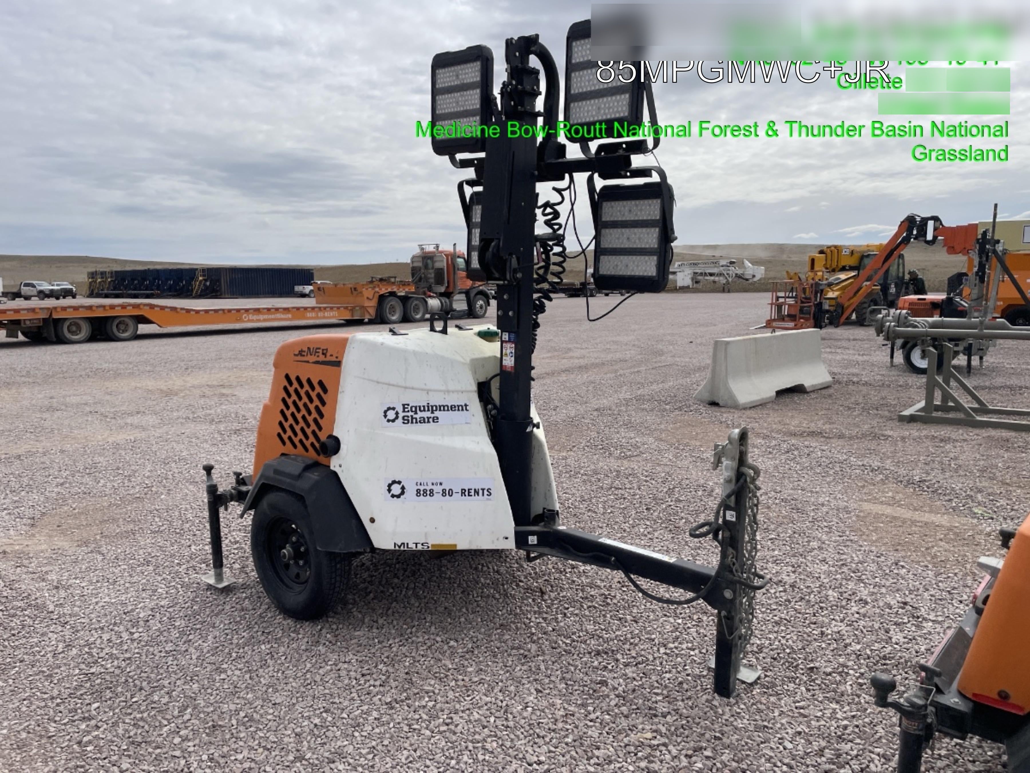 2023 Generac MLT2 Diesel, Flex Switch 120V Input, Powerzone Controller, 
(4) 320W LED Lights, 4kW Generator, 39.9 Gal Fuel Tank, 2" Ball, T3
