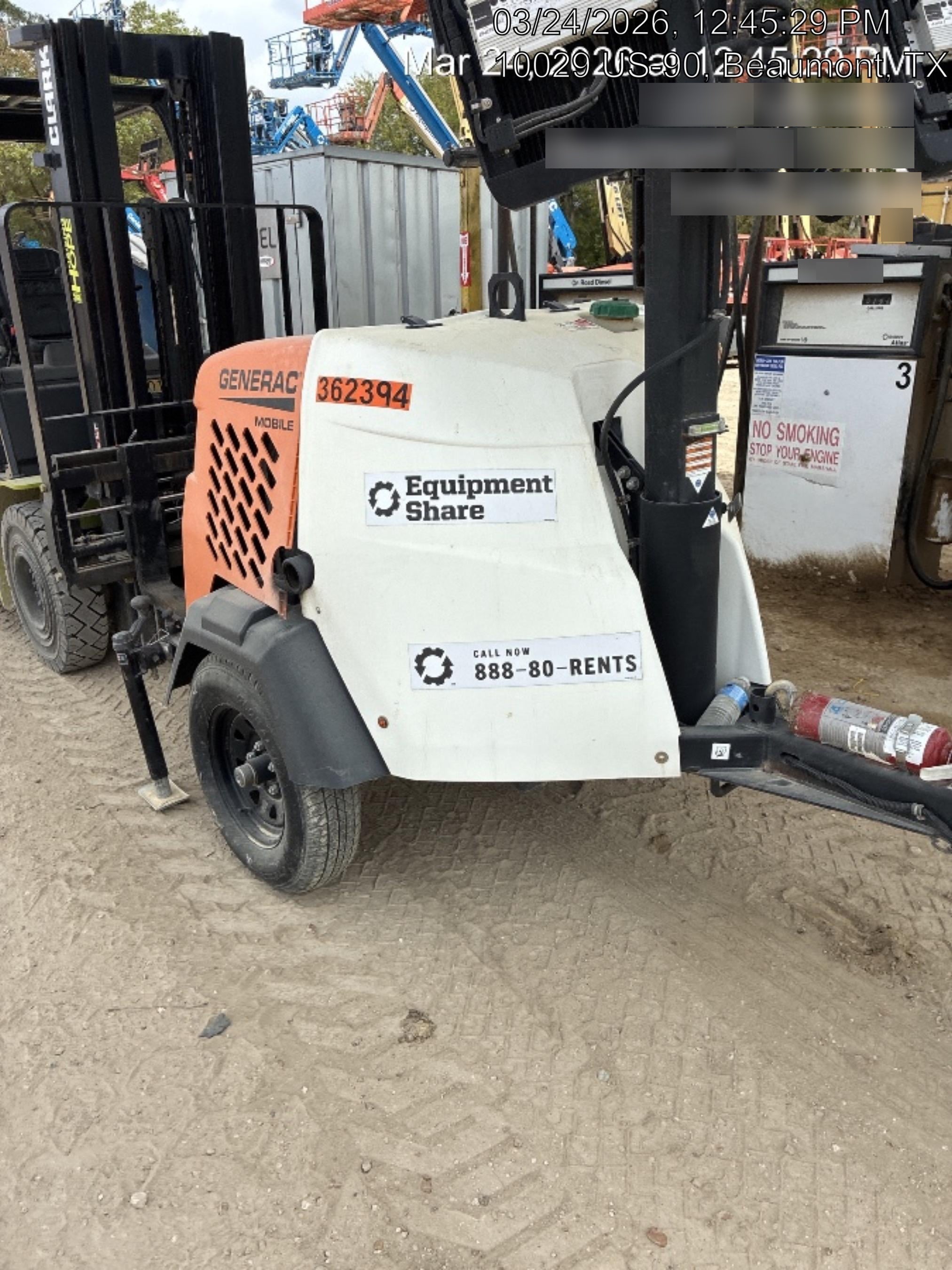 2023 Generac MLT2 Diesel, Flex Switch 120V Input, Powerzone Controller, 
(4) 320W LED Lights, 4kW Generator, 39.9 Gal Fuel Tank, 2" Ball, T3