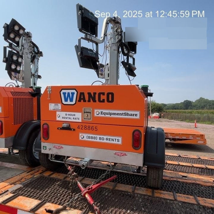 2024 Wanco WLTT-4MM4K Diesel, Deep Sea Controller, Shore Power Plug, Auto Start, (4) 350W LED Floodlights, 4kW Generator, 60 Gal Fuel Tank, 2" Ball, T3