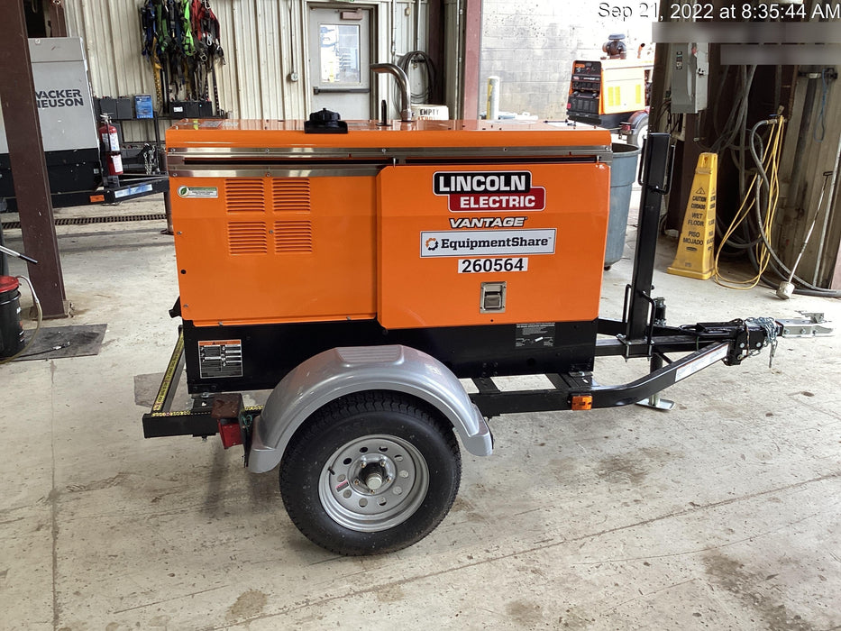 2022 Lincoln Electric LE400 Kubota V1505, Trlr, Cable Rack, Light Kit, ES Decals, T3