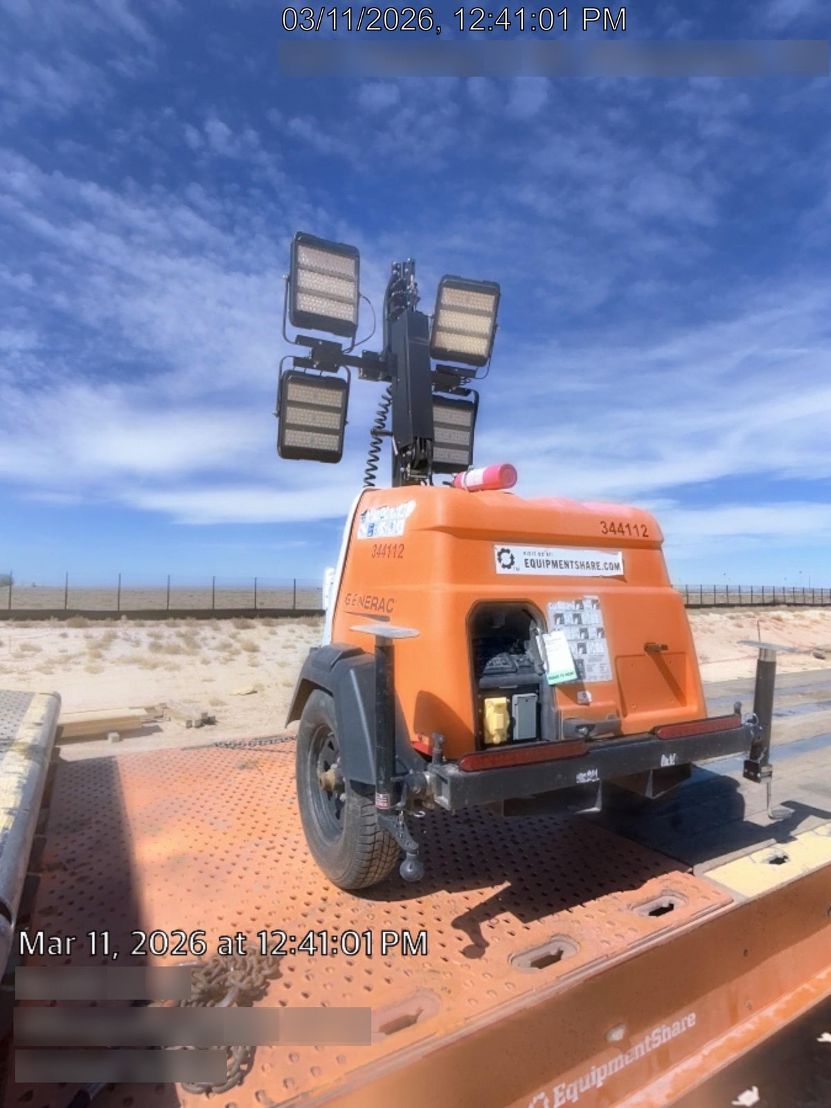 2023 Generac MLT2 Diesel, Flex Switch 120V Input, Powerzone Controller, (4) 320W LED Lights, 4kW Generator, 39.9 Gal Fuel Tank, 2" Ball, T3