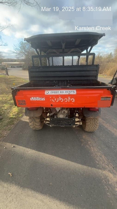 2021 Kubota RTV-X1140W-H Plastic Canopy, Windshield Acrylic Clear, LED Strobe Light, Wire Harness Kit, Back up Alarm