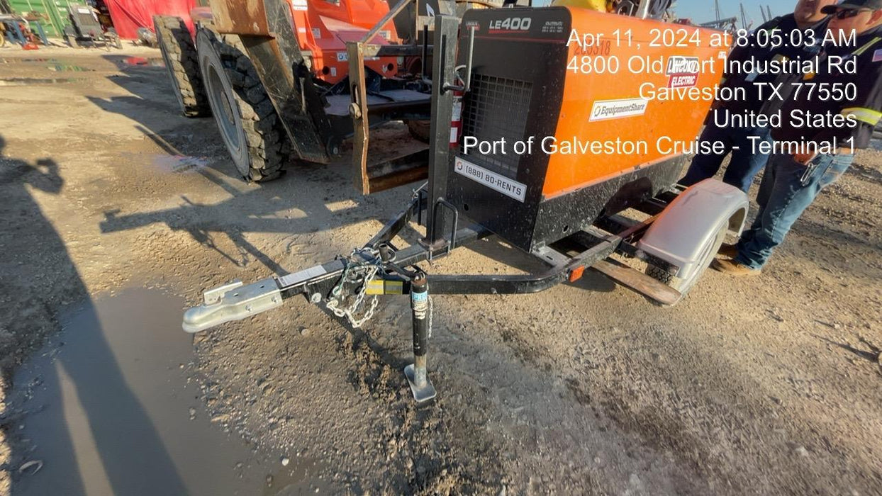 2022 Lincoln Electric LE400 Kubota V1505, Trlr, Cable Rack, Light Kit, ES Decals, T3