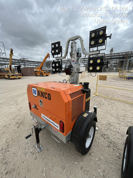 2024 Wanco WLTT-4MM4K Diesel, Deep Sea Controller, Shore Power Plug, Auto Start, (4) 350W LED Floodlights, 4kW Generator, 60 Gal Fuel Tank, 2" Ball, T3