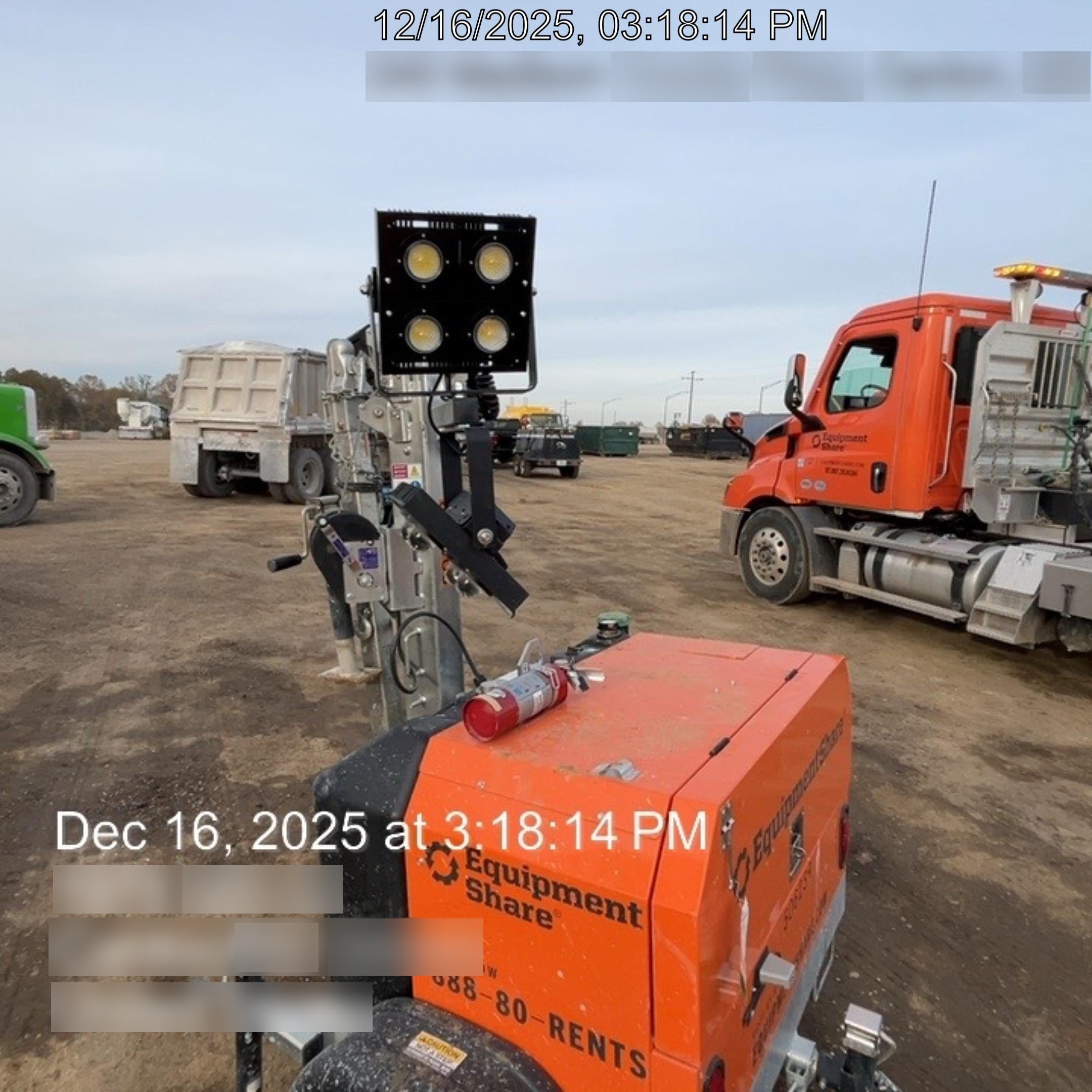 2025 Wanco WLTT-4MM4K Diesel, Mitsubishi L2E, 9.0HP @1800 rpm, Deep Sea Controller, Shore Power Plug, Auto Start, (4) 350W LED Floodlights, 4kW Generator, 60 Gal Fuel Tank, 2" Ball, T3