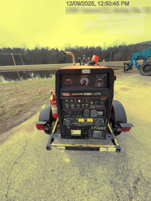 2021 Lincoln Electric Vantage 322 Vantage 322 Ready Pak 3 w/ Decals, ORANGE (includes trailer, cable rack, fender light kit) NO Telematics