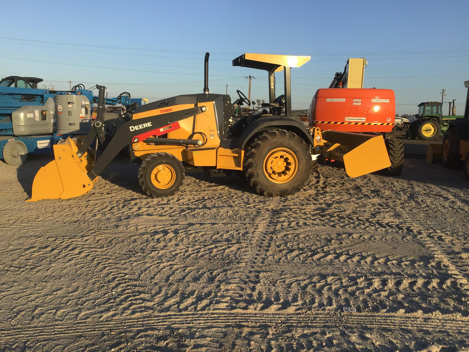 2020 John Deere 210LEP Canopy, 4WD, Second rear hydraulic cylinder, Light Package, Wheel weights