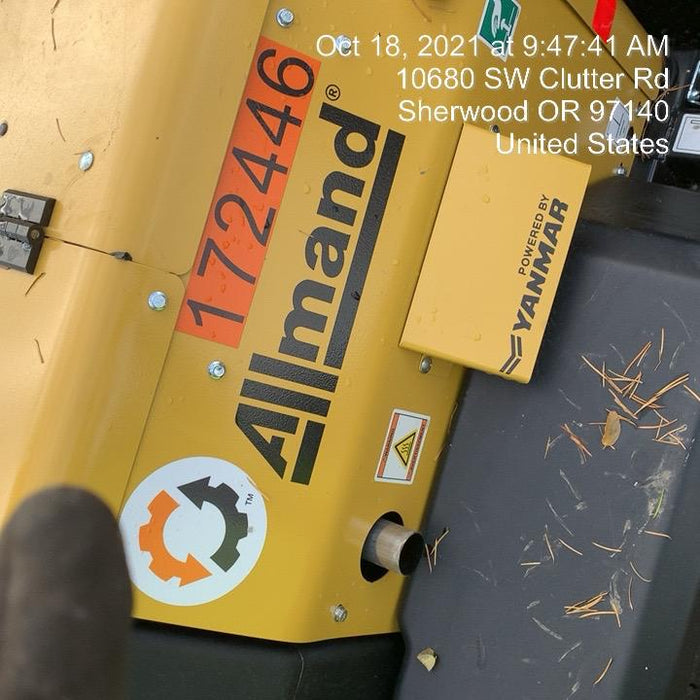 2021 Allmand NLV3GR (4) LED Light Fixture 350W, 23' Vertical Mast, 3kW Prime, Towable, Deep Sea L401, Leveling Jacks, Yanmar T4F 5.8hp