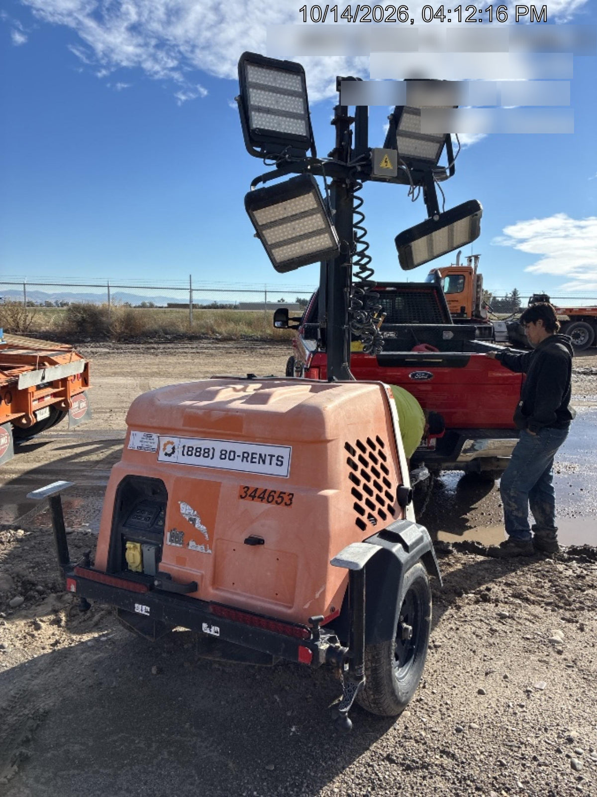 2023 Generac MLT2 Diesel, Flex Switch 120V Input, Powerzone Controller, (4) 320W LED Lights, 4kW Generator, 39.9 Gal Fuel Tank, 2" Ball, T3
