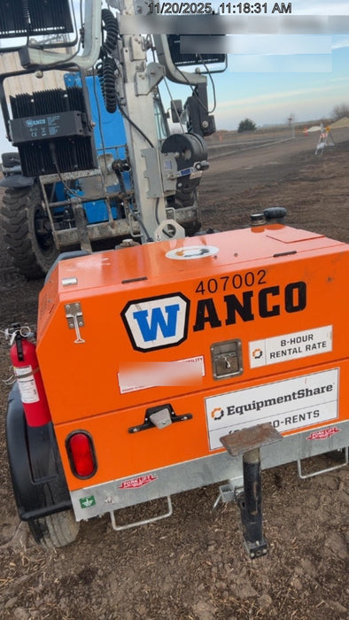 2024 Wanco WLTT-4MM4K Diesel, Deep Sea Controller, Shore Power Plug, Auto Start, (4) 350W LED Floodlights, 4kW Generator, 60 Gal Fuel Tank, 2" Ball, T3