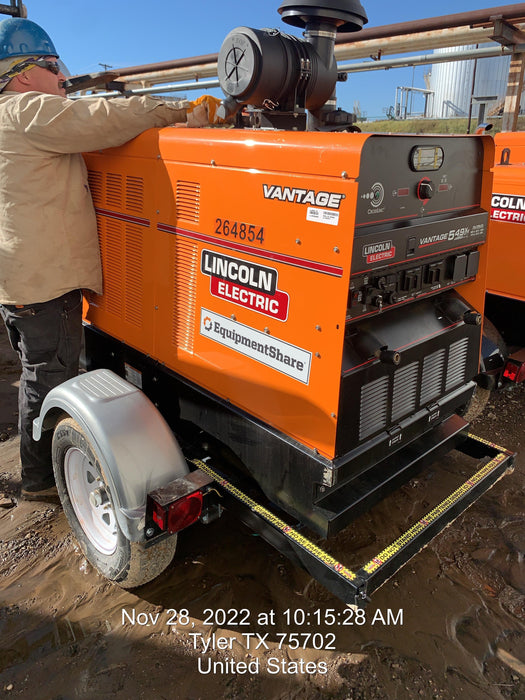 2022 Lincoln Electric Vantage 549X Crosslink Technology, Trailer Mounted, ES Decals, T3