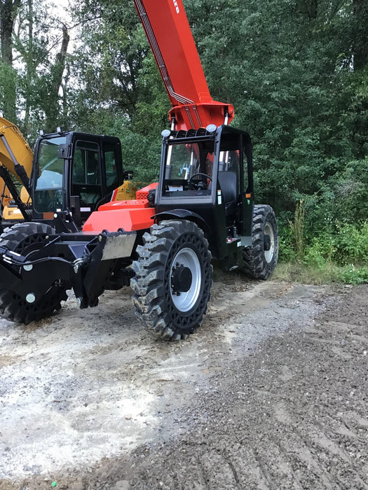 2020 Manitou MTA10055 Canopy, 120 HP, Solid Tires, Work Lights, Lift Hook, Auxiliary Hydraulics w/66" Carriage and 60" Forks