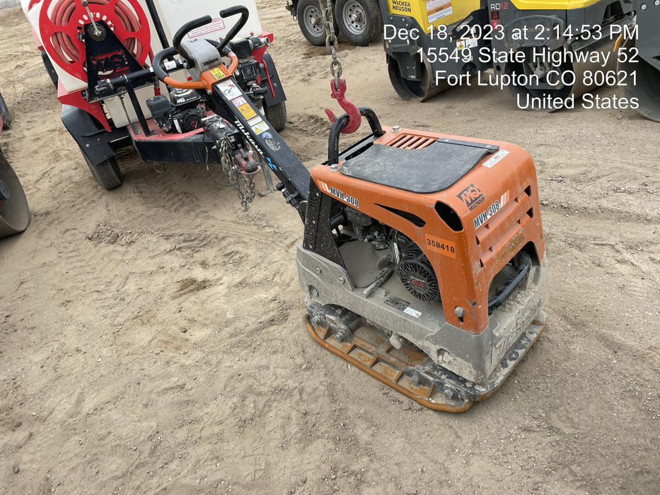 2023 Multiquip MV308GH Honda GX270, 18" Plate, Tachometer