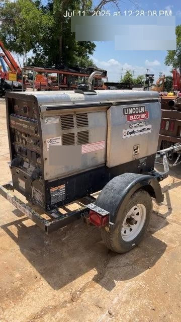 2019 Lincoln Electric Vantage 322 Ready-Pak 3, Two Wheel Trailer, Fender and Light Kit, Cable Rack