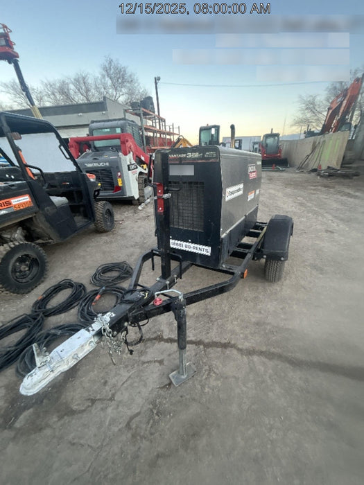 2019 Lincoln Electric Vantage 322 Welder Ready-Pak 3, Two wheel trailer, Fender and Light kit, Cable Rack