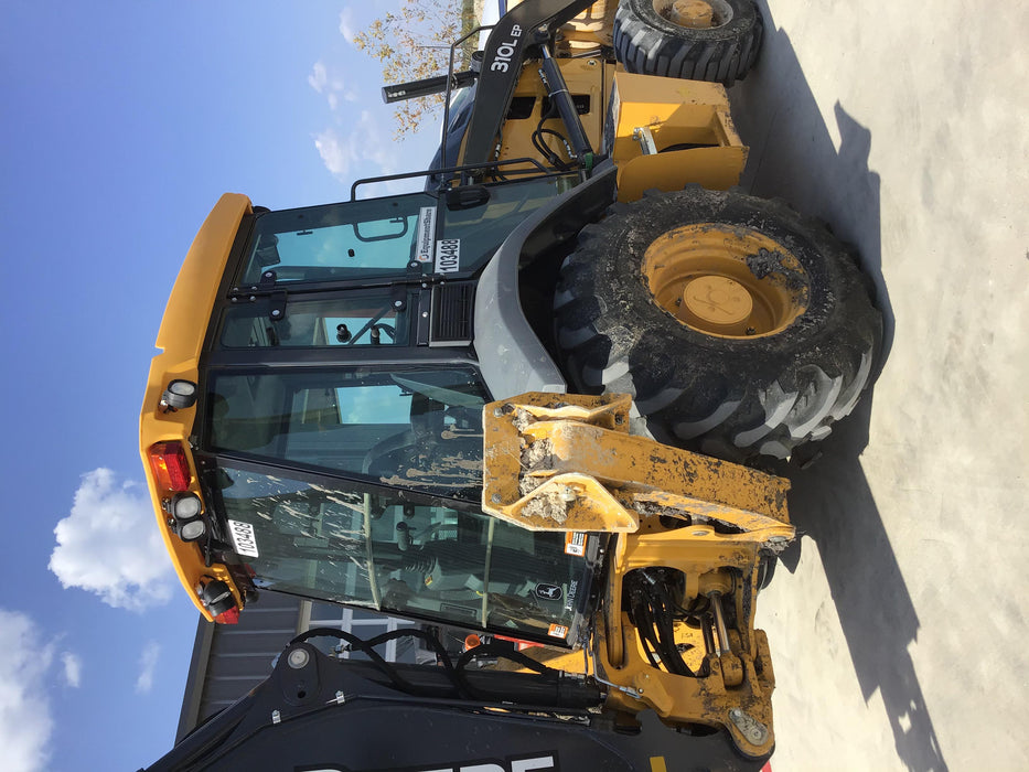 2020 John Deere 310LEP Cab/Heat/Air, 4WD, Standard Stick, Pilot Controls, 2 Way Hydraulics, TAG Manual QC
