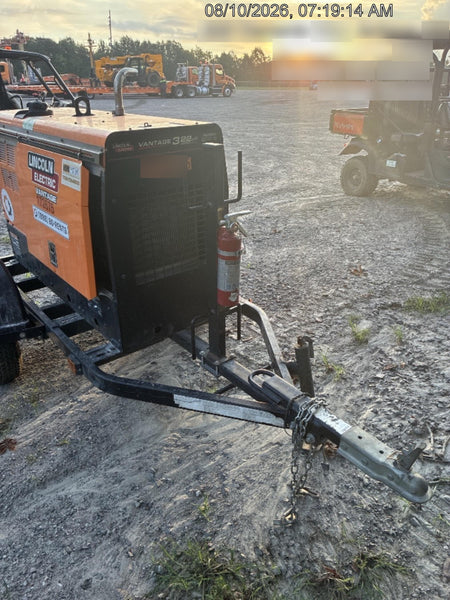 2021 Lincoln Electric Vantage 322 Vantage 322 Ready Pak 3 w/ Decals, ORANGE (includes trailer, cable rack, fender light kit) NO Telematics