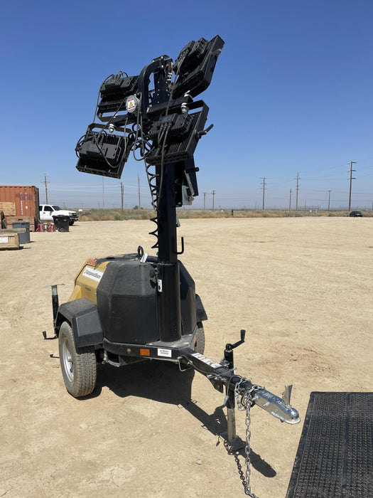 2022 Allmand NLV3GR (4) LED Light Fixture 350W, 23' Vertical Mast, 3kW Prime, Towable, ES Decals, T3