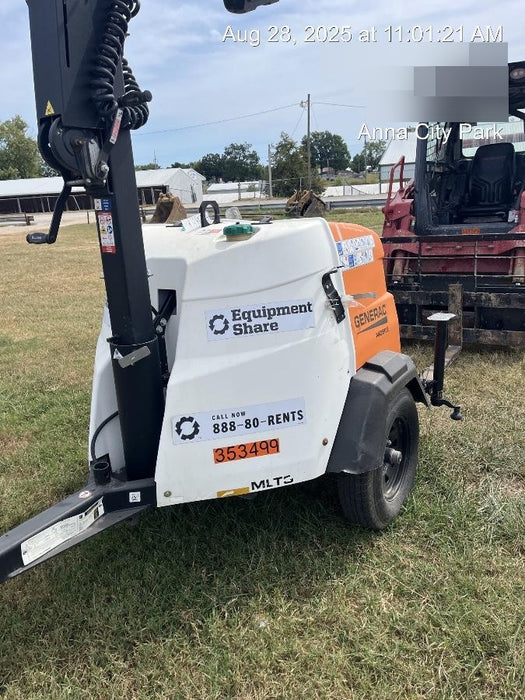 2023 Generac MLT2 Diesel, Flex Switch 120V Input, Powerzone Controller, (4) 320W LED Lights, 4kW Generator, 39.9 Gal Fuel Tank, 2" Ball, T3