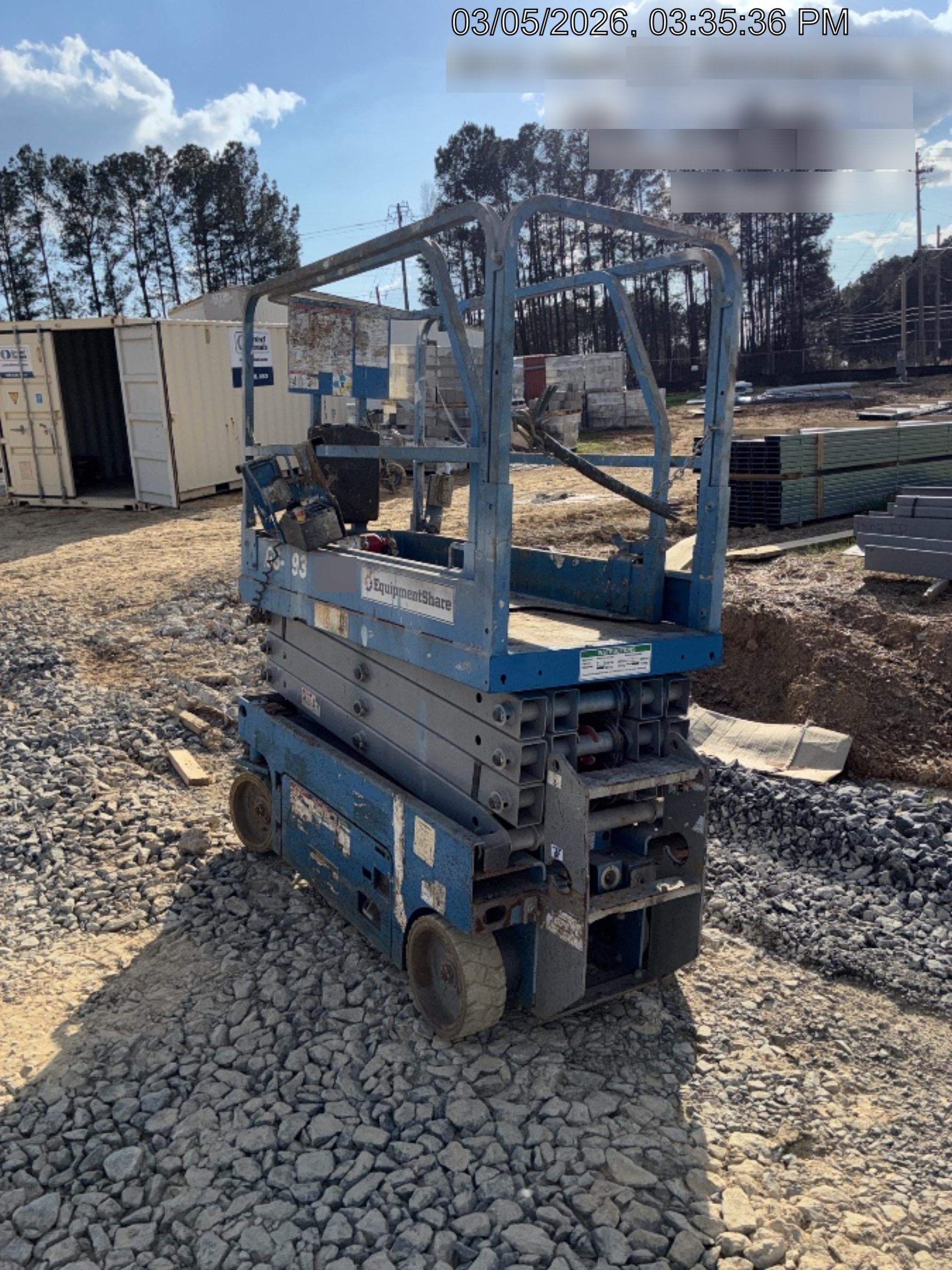 2019 Genie GS-1930 Fixed Rails with Chain Entry