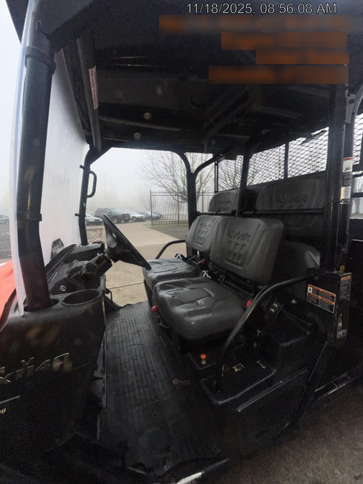 2022 Kubota RTV-X1140W-H Plastic Canopy, Windshield Acrylic Clear, LED Strobe Light, Wire Harness Kit, Back up Alarm