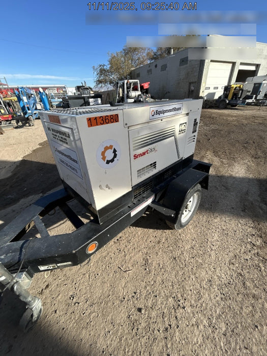 2020 Multiquip DLW400ESA4 400 amp Welder, 14kW, 120/240V, T4F Kubota, Trailer