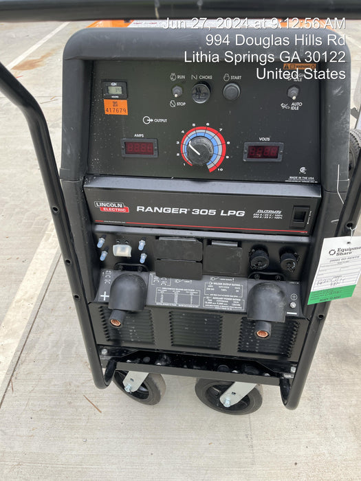 2024 Lincoln Electric Ranger 305 LPG Ranger 305 LPG (KOHLER) ONEPAK K5448-1 ES Orange