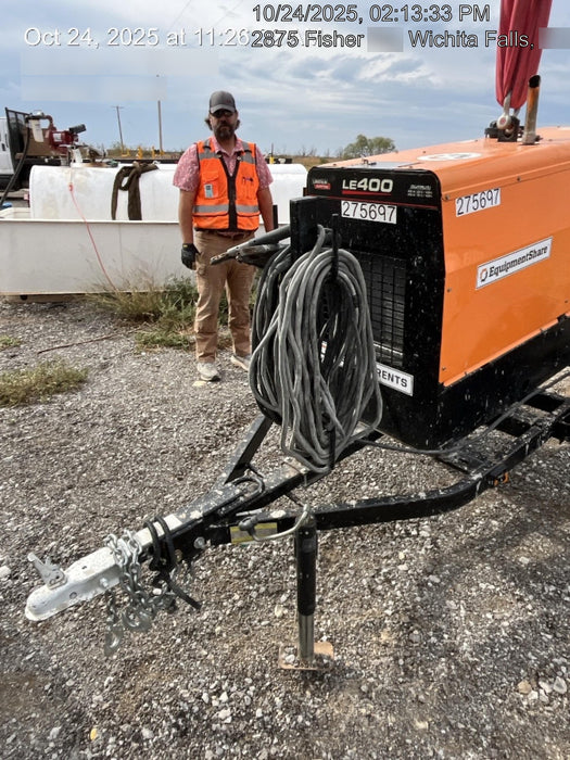 2022 Lincoln Electric LE400 Kubota V1505, Trlr, Cable Rack, Light Kit, ES Decals, T3