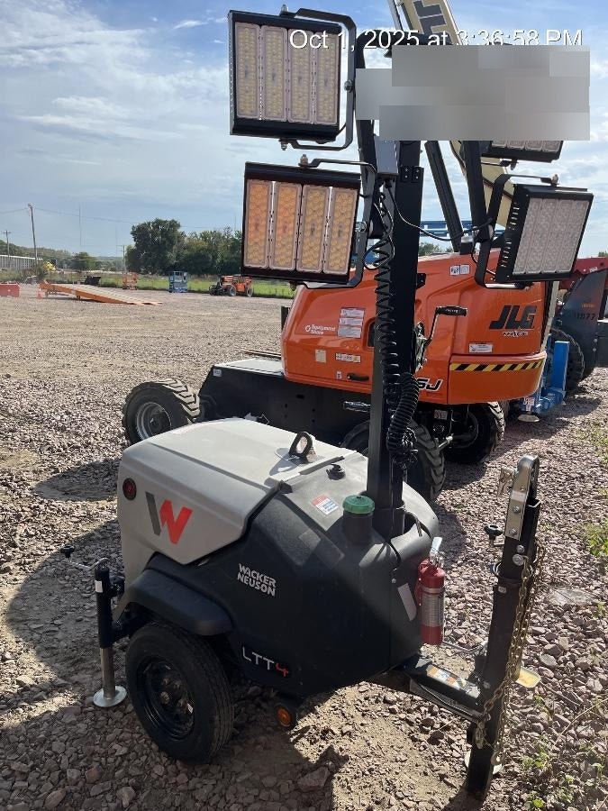 2024 Wacker Neuson LTT4 Diesel, Kohler KDW702, Deep Sea Controller, Auto Start, LED 320W, Bypass Outlet, T3