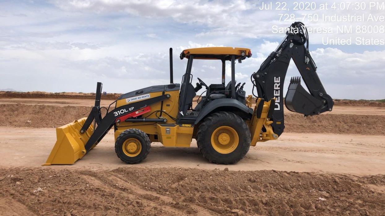 2020 John Deere 310LEP - Extendable Stick Canopy, 4WD, Extendable Stick, Pilot Controls, 2 Way Hydraulics, TAG Manual QC