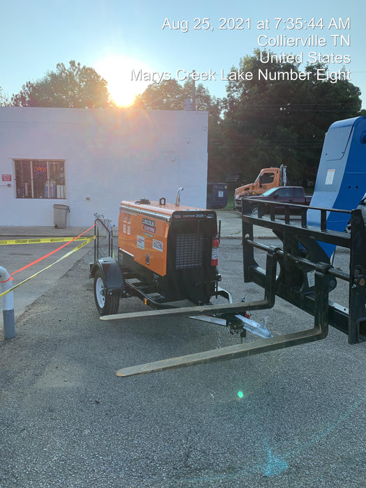 2021 Lincoln Electric Vantage 322 Vantage 322 Ready Pak 3 w/ Decals, ORANGE (includes trailer, cable rack, fender light kit) NO Telematics