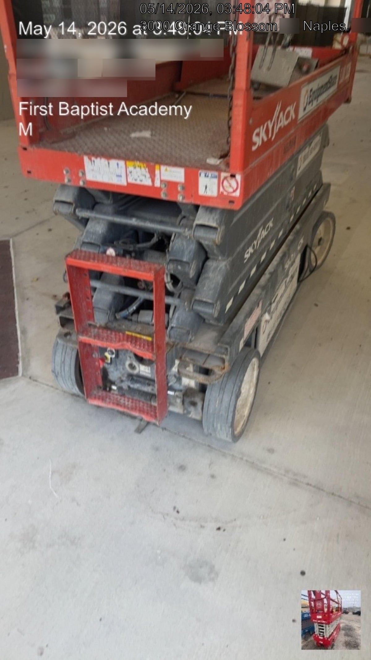 2019 Skyjack SJIII-3226 Standard Options, Trojan Batteries