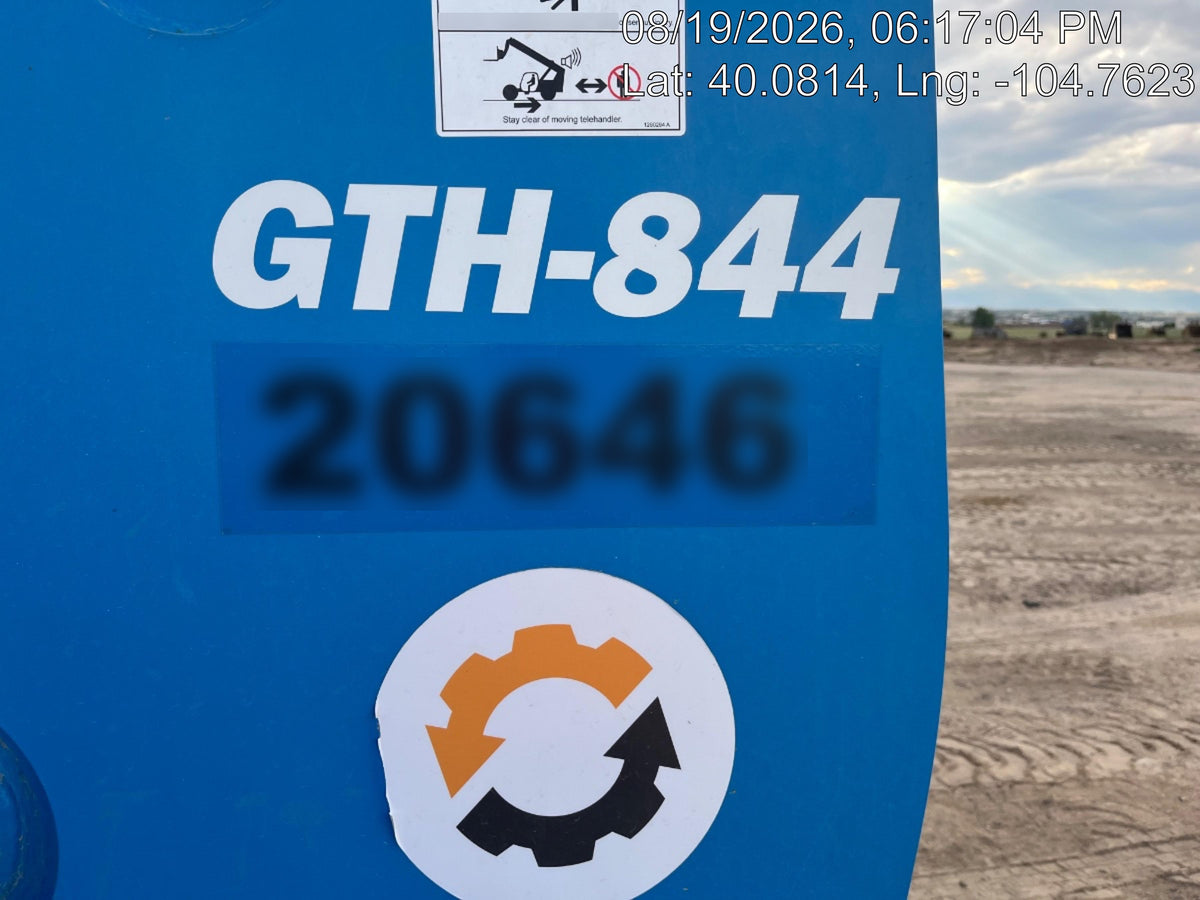 2018 Genie GTH-844 Genie GTH-844 w/Enclosed Cab w/HVAC, Work Lights, Solid Tires, Beacon, 60" Carriage and Forks