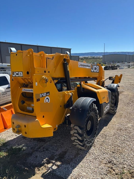 2019 JCB 512-56 Cab/Heat/Air, 109 HP, Solid Tires, STD Worklight, Beacon, Aux Hydraulics, Lifting Eye, Back up Alarm w/66" Carriage/60" Forks