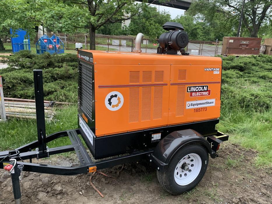 2021 Lincoln Electric Vantage 549X Ready Pak 3, ORANGE (includes trailer, cable rack, fender light kit)
