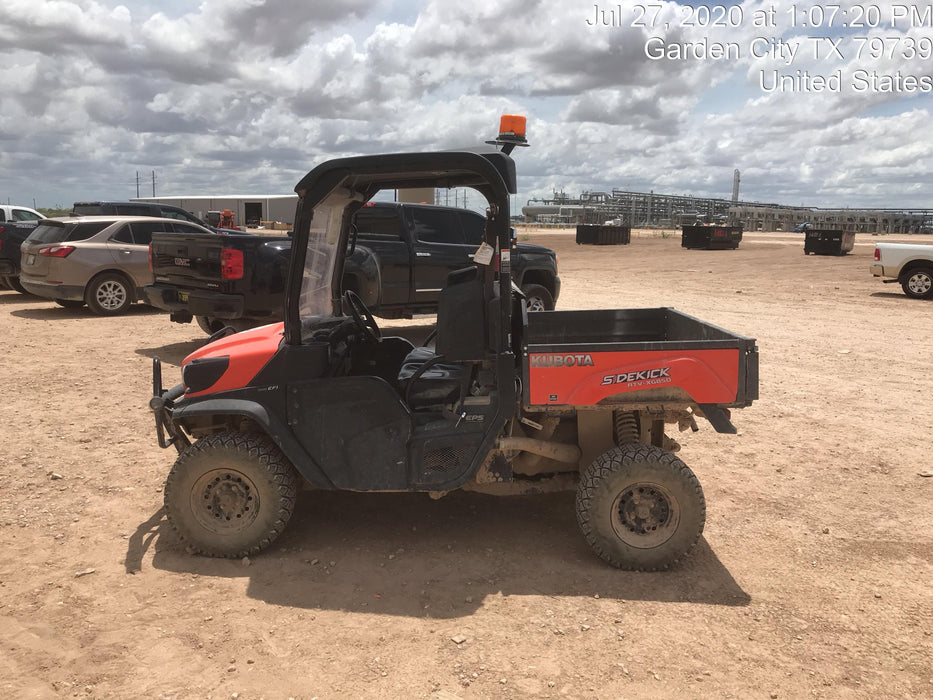 2019 Kubota RTV-XG850WL-H 4wd Utility Cart, Gas, 2 Seat, LED Strobe, Windshield Tempered Glass, Plastic Canopy, Wire Harness Kit, Backup Alarm