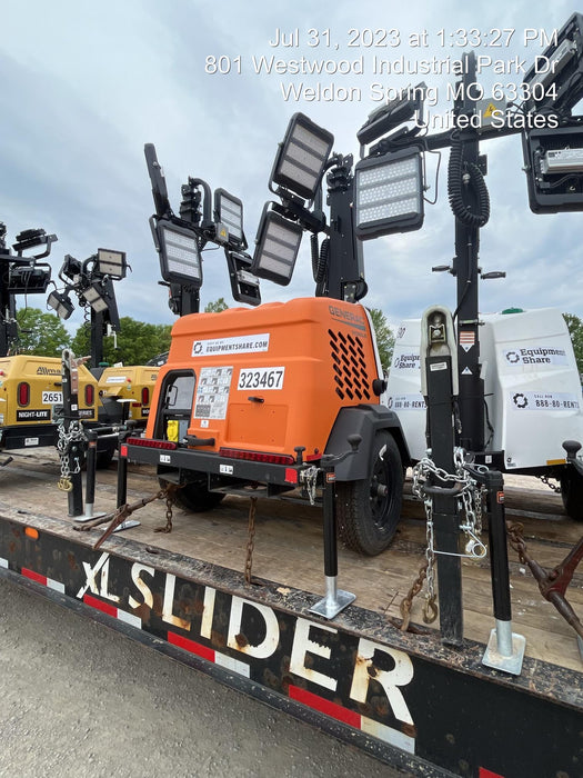 2023 Generac MLT2 Diesel, Flex Switch 120V Input, Powerzone Controller, (4) 320W LED Lights, 4kW Generator, 39.9 Gal Fuel Tank, 2" Ball, T3