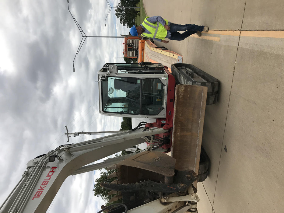 2019 Takeuchi TB290 Cab, AC, Rubber Tracks, Dozer Blade, Travel Alarm, Control Pattern Change Valve, Auxiliary Hydraulics w/18" Quick Coupler Bucket with teeth, 6.2 cu. ft. capacity/24" Quick Coupler Bucket with teeth, 8.6 cu. ft. capacity/36" Quick Coupler Bucket with teeth, 13.4 cu. ft. capacity, Quick Coupler, Hydraulic Thumb Installed