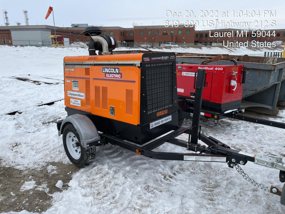 2022 Lincoln Electric Vantage 549X Crosslink Technology, Trailer Mounted, ES Decals, T3