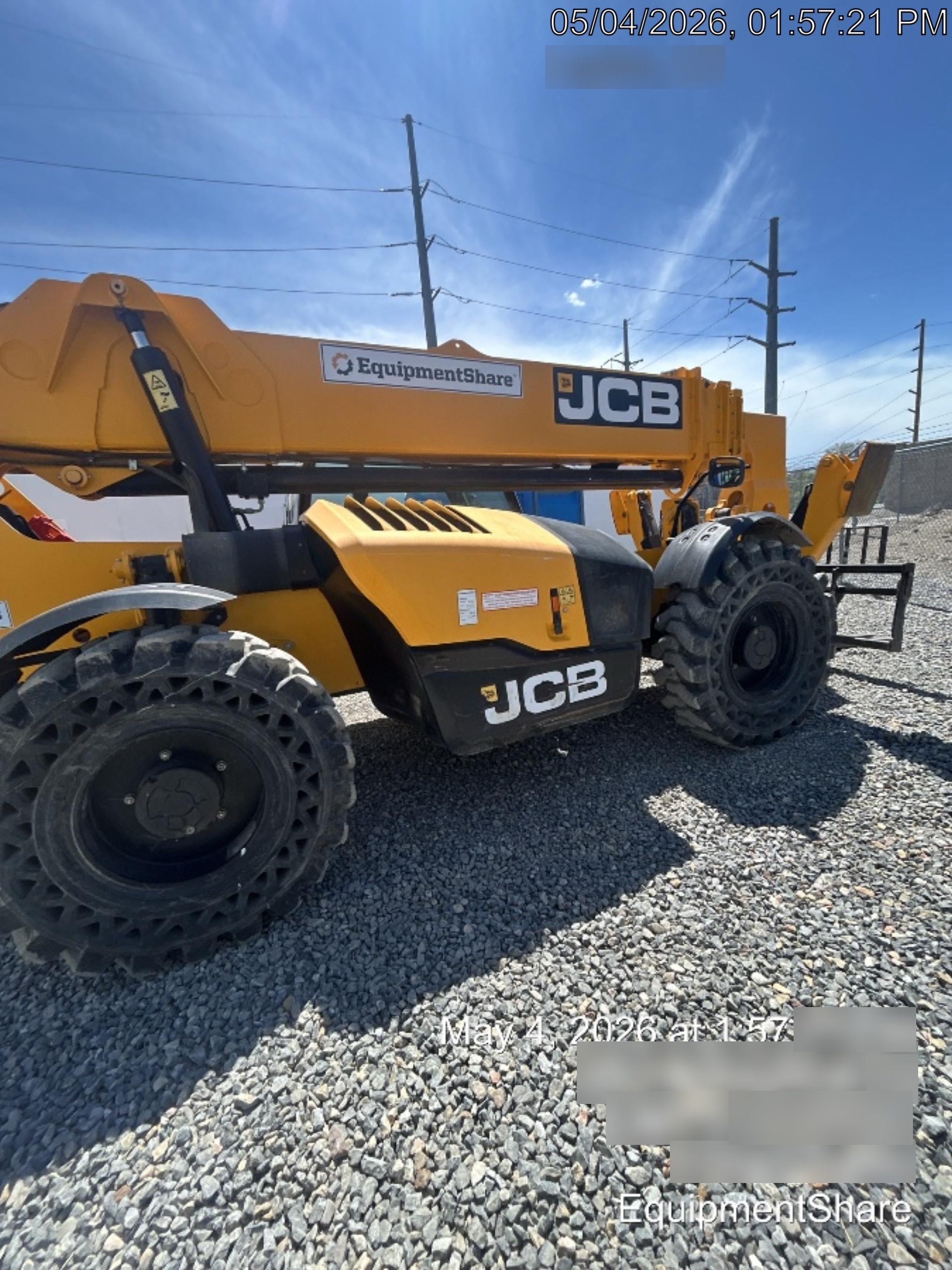 2020 JCB 510-56 Cab/Heat/Air, Solid Tires, Work Lights, Beacon, Aux Hydraulics, Back up Alarm, Lifting Eye, ES Decals