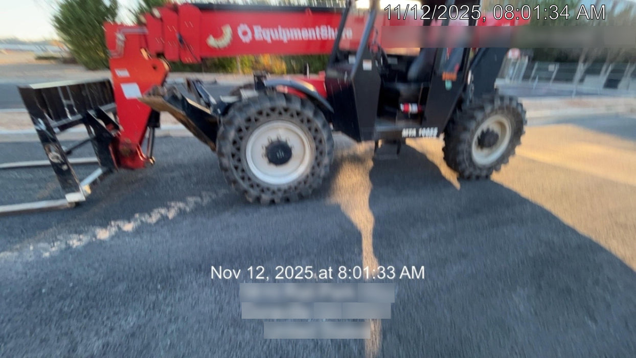 2020 Manitou MTA10055 Canopy, 120 HP, Solid Tires, Work Lights, Lift Hook, Auxiliary Hydraulics w/66" Carriage and 60" Forks